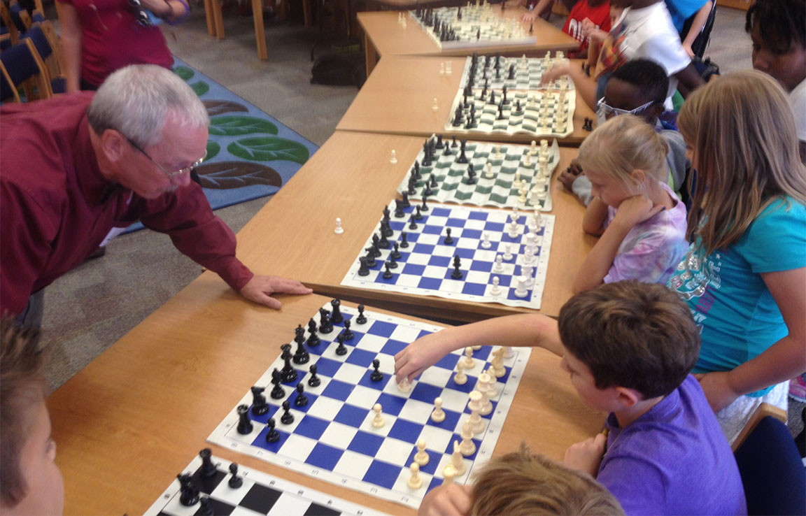 BOBBY CURTIS TEACHES CHESS AT FOUR SCHOOLS