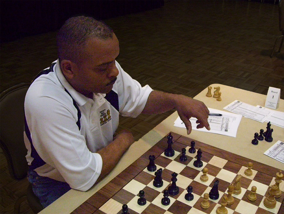 DARRYL WEST DISTINGUISHED HIMSELF AS ONE OF THE TOUGHEST CHESS PLAYERS IN THE U.S. ARMY (2007, 2008) - PHOTO BY JIM HOLLINGSWORTH
